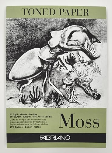 Carnet de croquis Fabriano Moss 120g idéal pour vos illustrations de nature