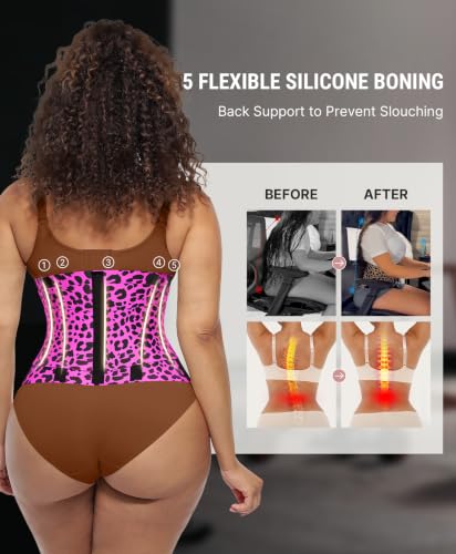Image of FeelinGirl Waist Trainer Belt Cincher Trimmer Tummy Control Body Shaper