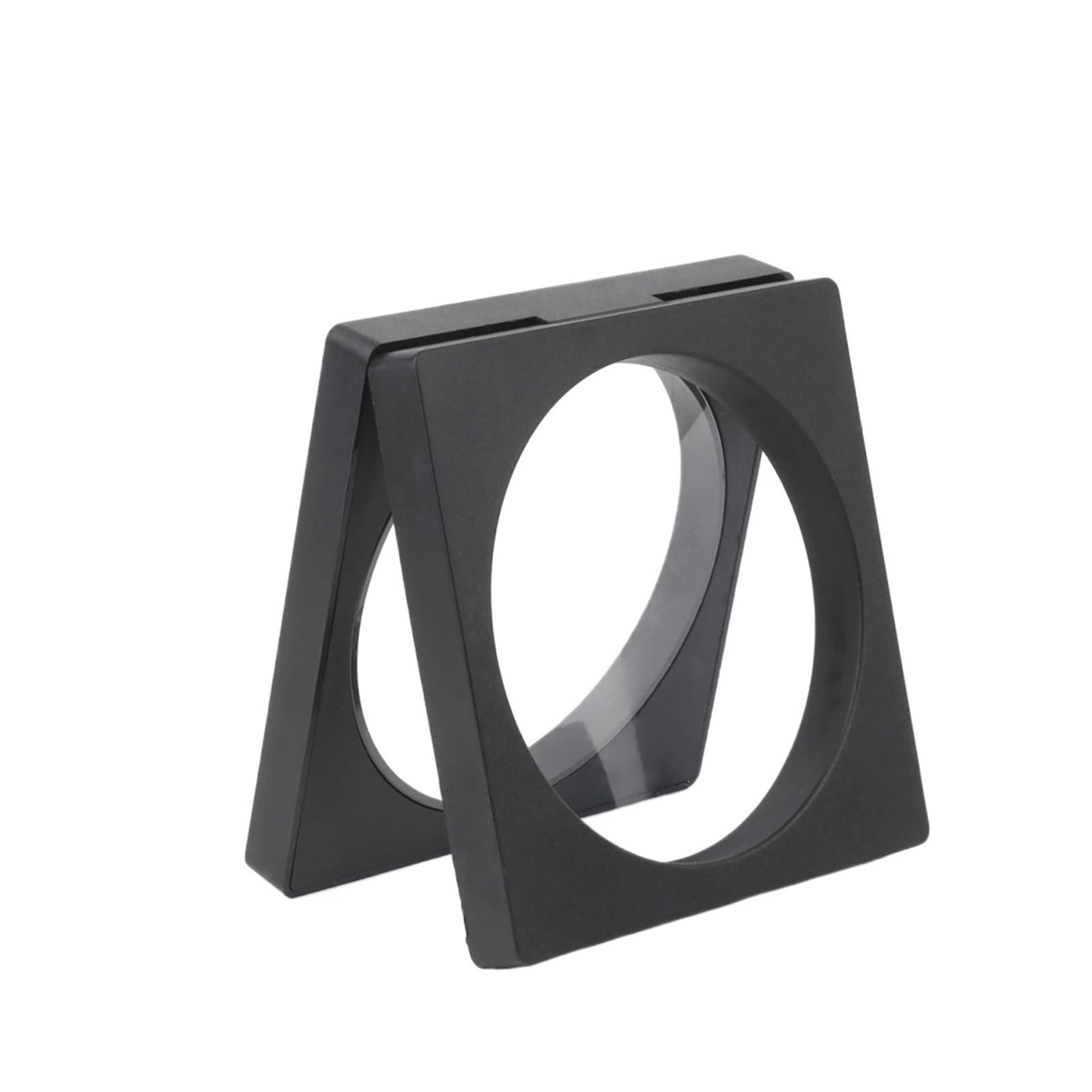 20pcs PE Film Jewelry Storage Box 3D Packaging Case Gemstone Free Stand Floating Frame Membrane Ring Earrings Necklace Display Holder For Earring Necklace Bracelet(Black-9x9cm-2)
