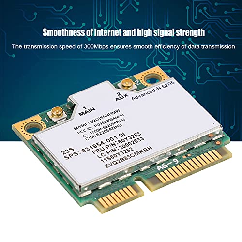 Tarjeta de Red Inalámbrica WirelessN 6205 Mini PCIE para Laptop ThinkPad, 300 Mbps, compatible con T420/T430/T520, modelo 60Y3253 miniatura 4