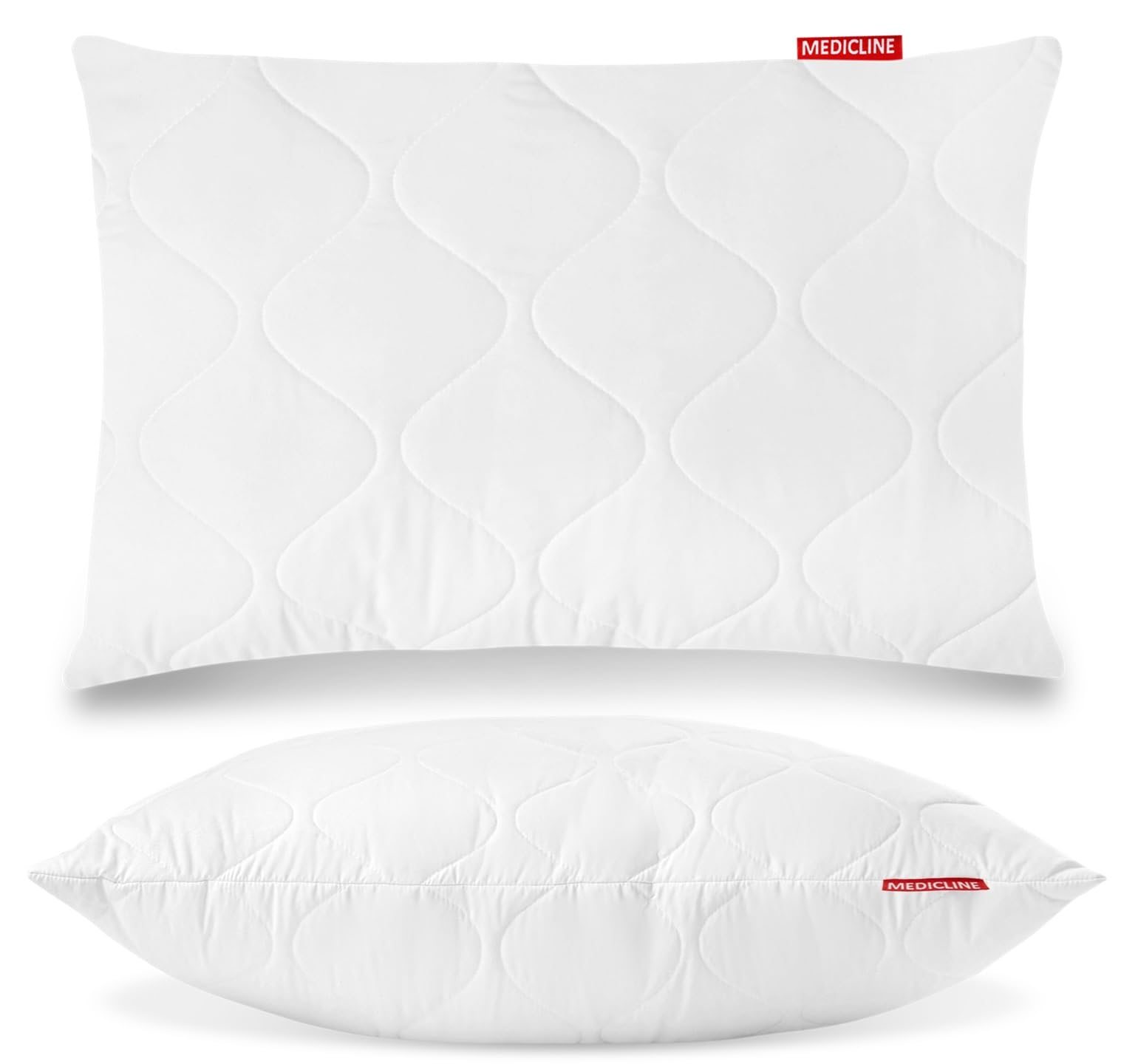 Cuscino Microfibra 50x70 cm Traspirante e Anallergico, Cuscino da Letto 50x70cm, Cuscino Letto Singolo o Matrimoniale, Prodotto in UE, Garanzia di imbottitura