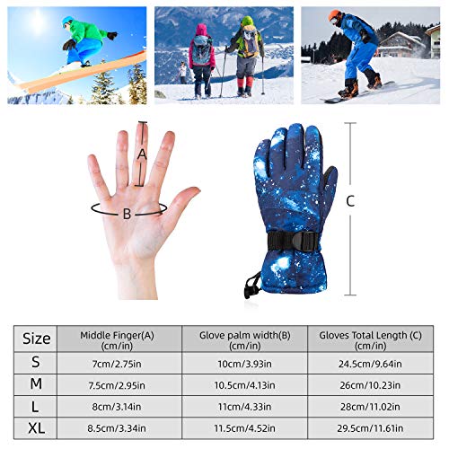 image for BOSONER Ski Snowboard Gloves, Waterproof Winter Warm Gloves, Cold Weat