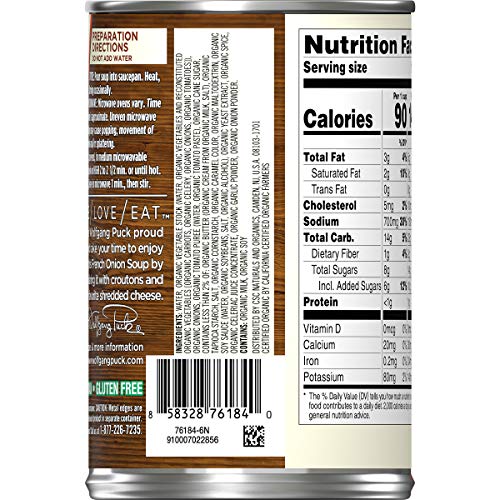 Wolfgang Puck Organic French Onion Soup, 14.5 oz. Can (Pack of 12) - Thumbnail 6