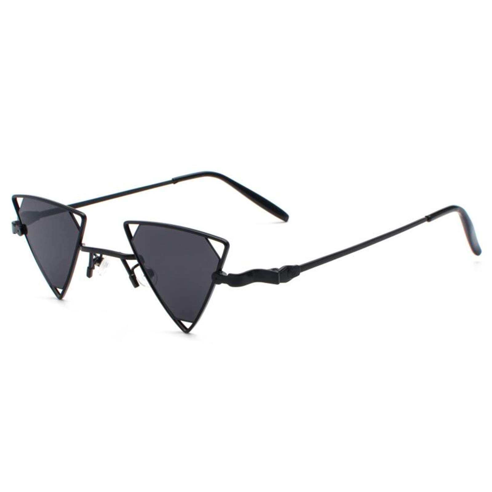 acsefire Retro Hippie Sunglasses Triangle Hollow Non-Polarized Steampunk Sunglasses for Men Women with UV400 Protection