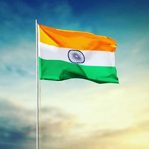 Miniatura 7 de XIFAN Bandera india de nailon de alta calidad de 3 x 5 pulgadas, para exteriores, imagen bordada de doble cara, banderas de nailon 210D de alta