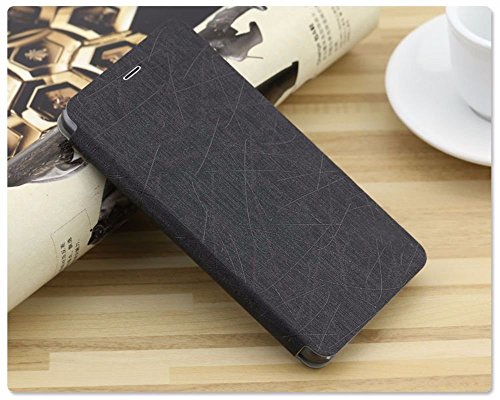 Image of Heartly Premium Luxury PU Leather Flip Stand Back Case Cover for Huawei Honor V8 - Black