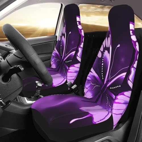 Housse de siège avant de voiture violette pour trajets quotidiens et voyages