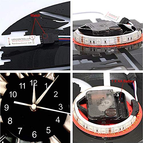 LittleNUM Vinyle Horloge Murale Horloge Murale Creative Mur de LED Horloge Beatles Horloge Murale Muet Famille… - Les Beatles, Paul McCartney, John Lennon, RIngo Starr, George Harrison LittleNUM Vinyle Horloge Murale Horloge Murale Creative Mur de LED Horloge Beatles Horloge Murale Muet Famille… – Image 8