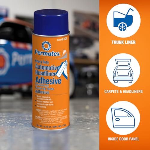 Permatex 27828 Body Shop Heavy Duty Headliner Adhesive, High-Strength Spray Adhesive thumb #2