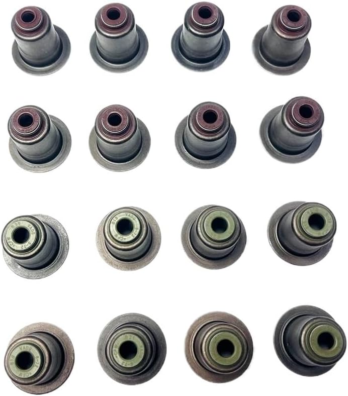 Engine Intake Exhaust Valve Stem Seal For BMW E60 E82 E88 E90 F33 330i B48 N20 Car Accessories 11340035853 11340034068(8PCS Exhaust)