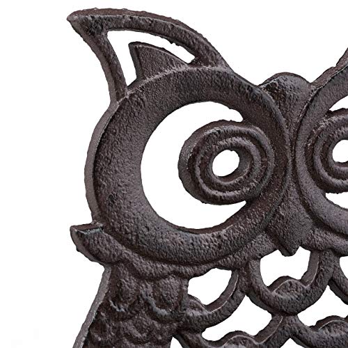 Relaxdays, Marrone Spazzola per Scarpe, in Ghisa