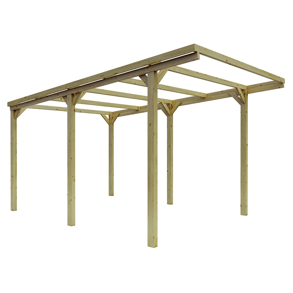 Pergola da Giardino 3x5 m in Legno massello trattata in Autoclave Resistente Agenti atmosferici Made in Italy