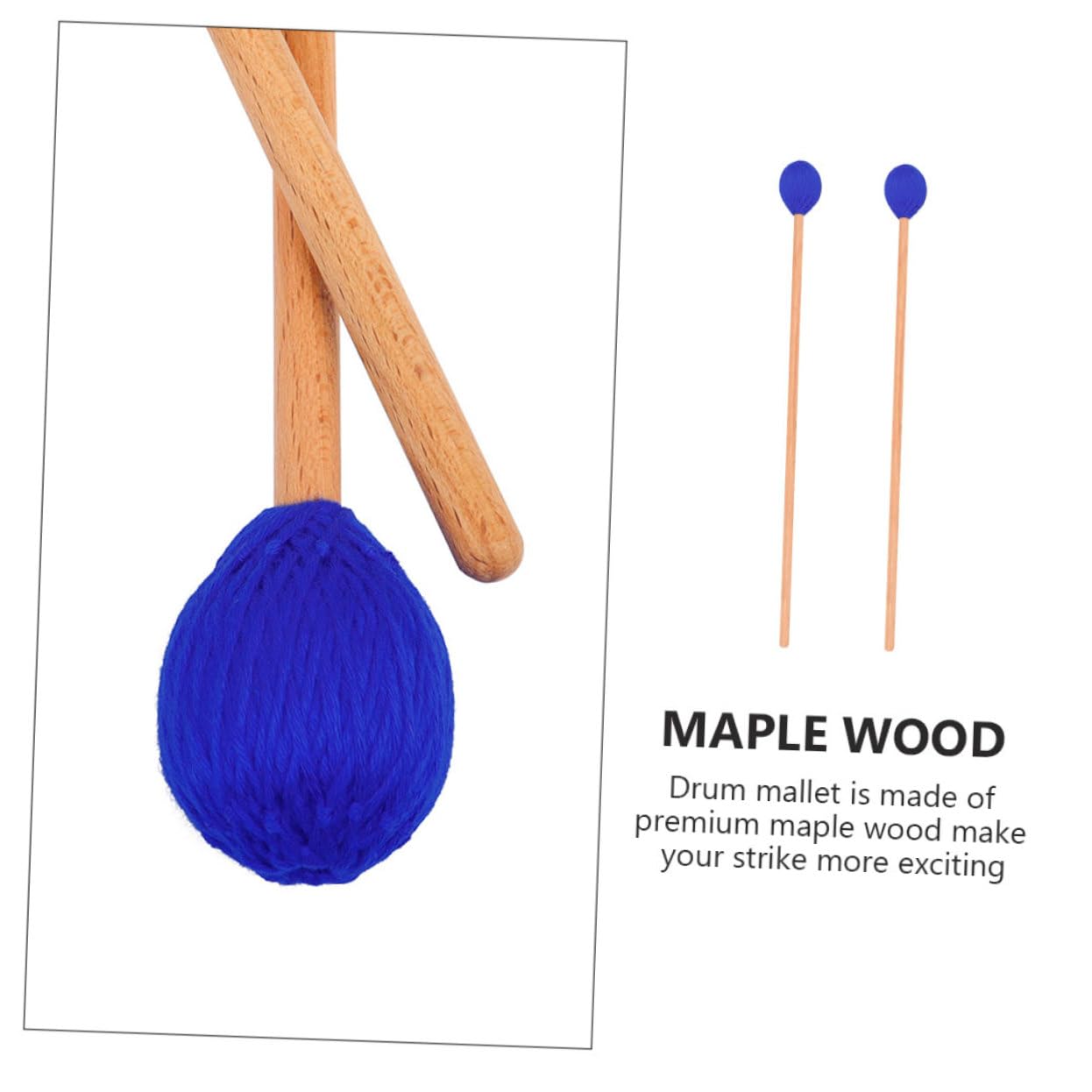ibasenice 3pares Baquetas De Marimba De Cabeza De Hilo Para Percusión Escenarios De Música y Práctica De Instrumentos