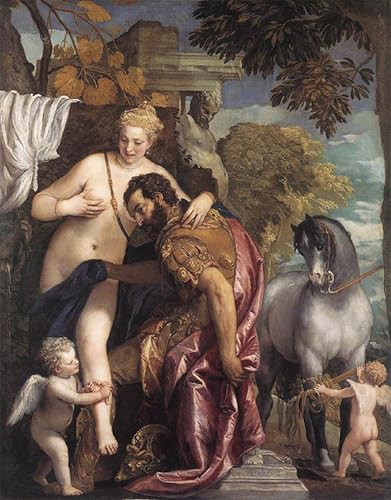 Cuadro Marte e Venere uniti dall'amore póster Paolo Veronese 60x90cm vintage