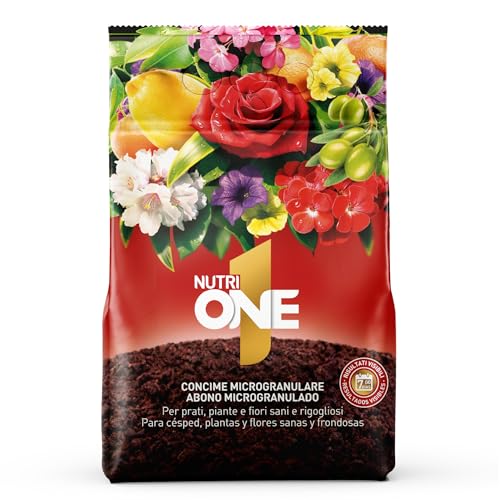 NutriOne 3 kg, nutrition complète pour plantes, fleurs et pelouse. Avec Caidrina pour une absorption optimale. Couvre jusqu'à 60 m².