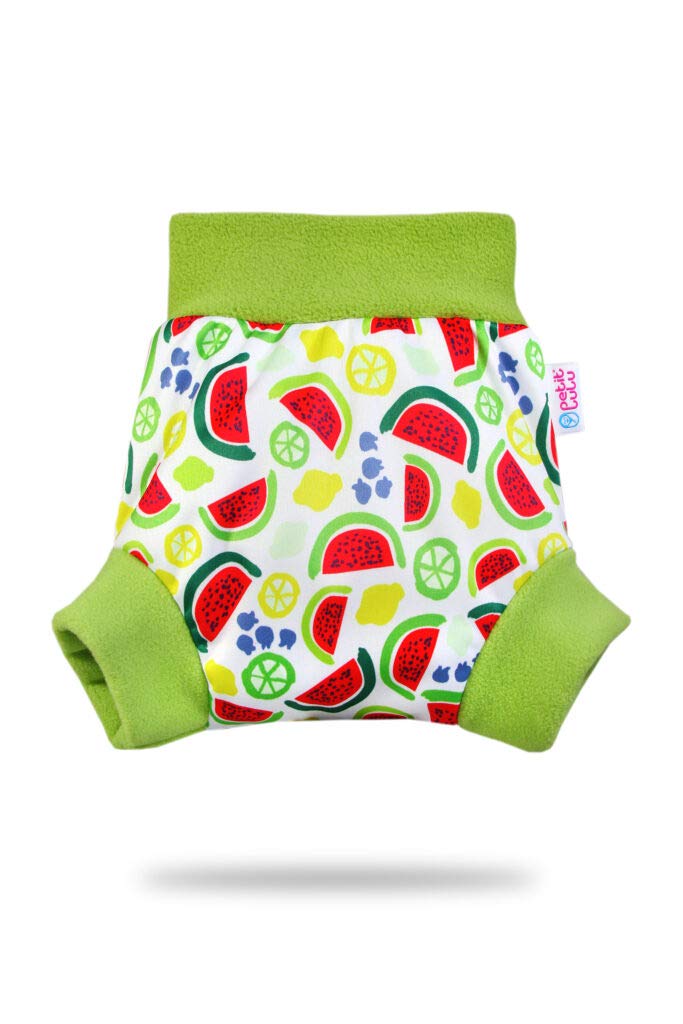 Shorty en PUL Petit Lulu | Culotte de Protection | Pull Up Couche | Couvre-Couche | Taille XL | Réutilisable & Lavable | Étanche | Couches Lavables | Fabriqué en Europe (Watermelon)