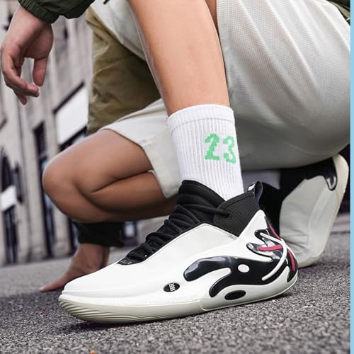 Men's Fashion Lace Up Lightweight Basketball Shoes Comfortable Non Slip Outdoor Athletic Tennis Running Sneakers Casual Volleyball Baseball Shoes4