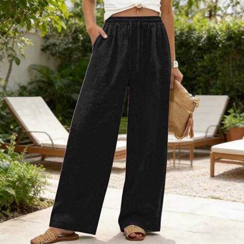 Pantalon décontracté jambe droite fluide grande taille stretch - 3