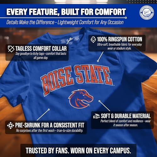 Image of NCAA Gameday Cotton T-Shirt for Men and Women | Officially Licensed NCAA Tee - Preshrunk Ring-Spun Cotton - Screen-Printed Team Logo