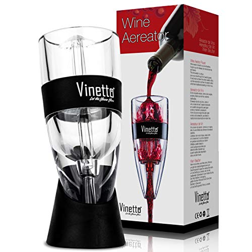 Vinetto Wine Aerator – Makes Your Wine Taste Better - Three Aerating Layers