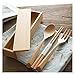 3 SZTUK Drewniane Chopsticks Zestaw łyżek Japoński Przenośny Drewniany Sztućce Naczynia Stołowe Pudełko Wózki Spoon Chopsticks Travel Cutlery Set