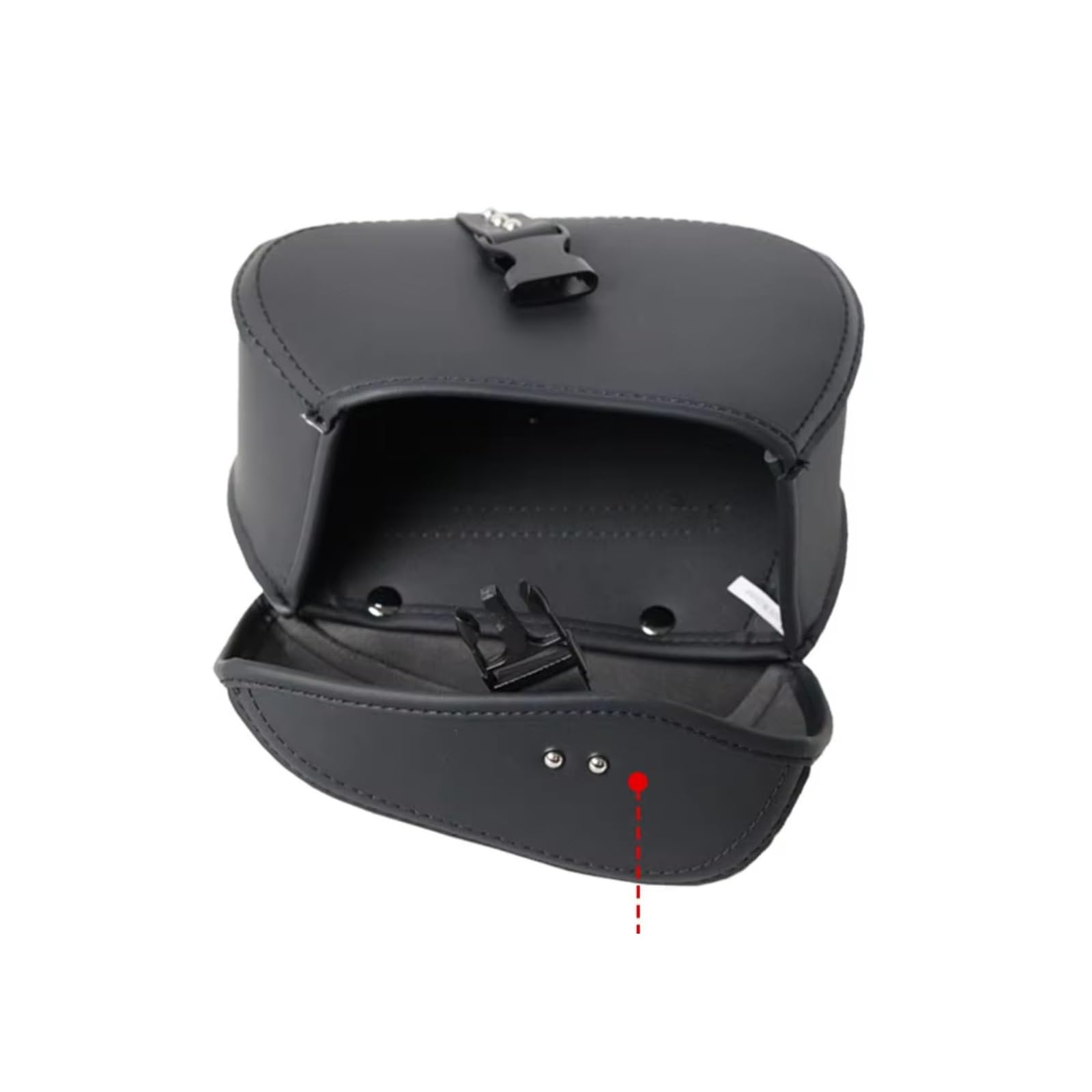 Compatibile Con 1 Set Borse Laterali Per Moto In PU Borse Porta Attrezzi Borse Portaoggetti Nere Parti Accessori Ricambio Sacche Moto