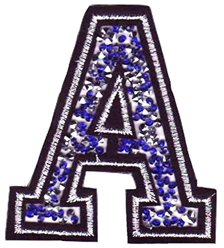Toppa Toppe Patch applicazioni strass toppe lettere alfabeto