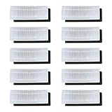 L-Yune, 10PCS Staub Hepa Filter + 10PCS Schaumfilter for Ecovacs Deebot N79S N79 for Eufy RoboVac 11 Roboter-Staubsauger Ersatzteile