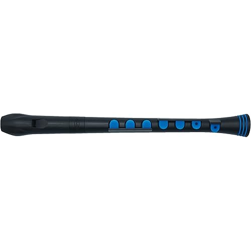 Nuvo Soprano Recorder+ with Keys, Black/Blue with hard case