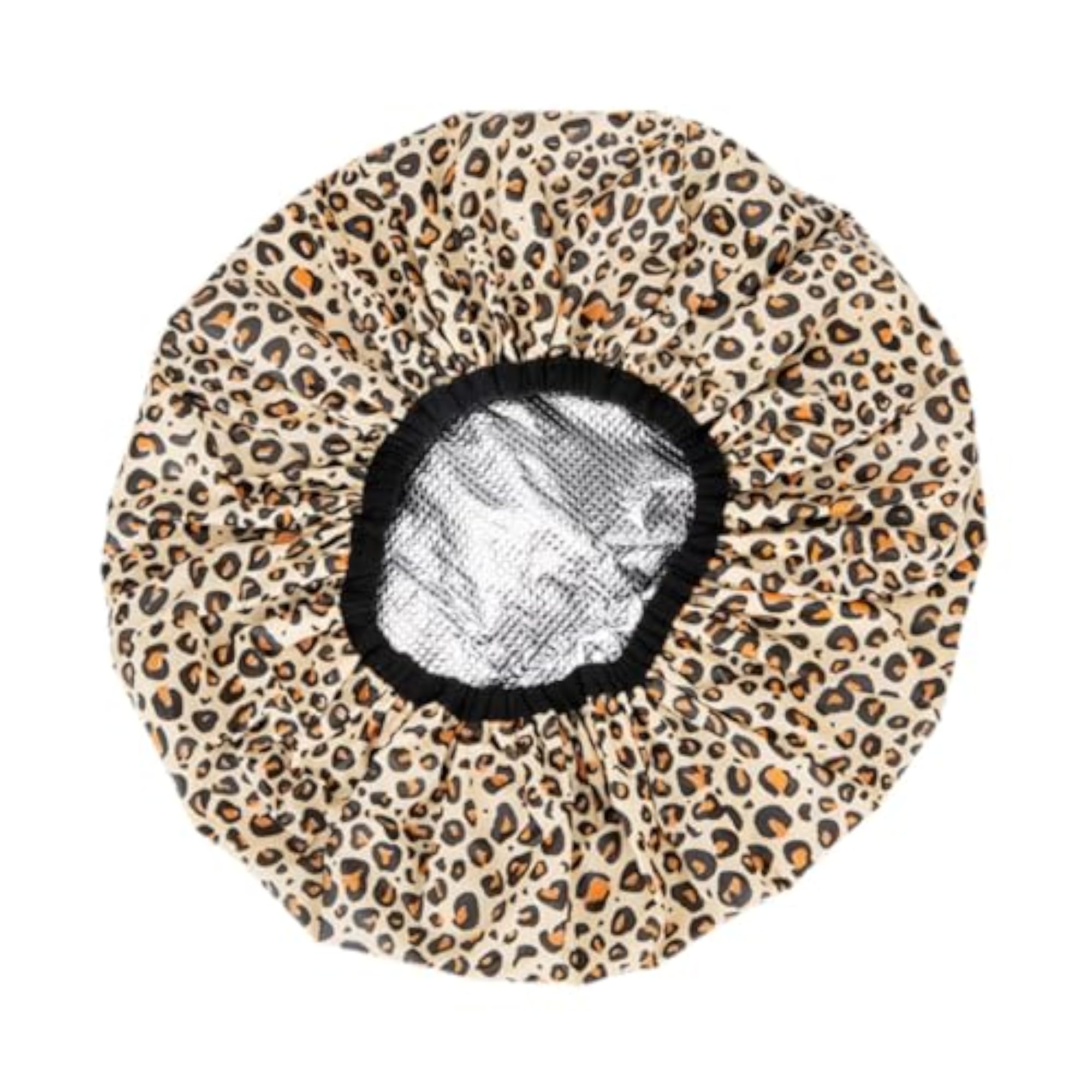 Leopard Print Reusable Shower Cap, Multipurpose Hair Cap for Salon Use