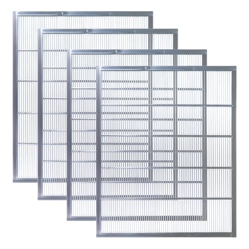 witbee 4Pcs Metal Queen Excluder for 10 Frame Beehive Metal Queen Bee Excluder Beekeeping Queen Excluders Beekeeping Tools
