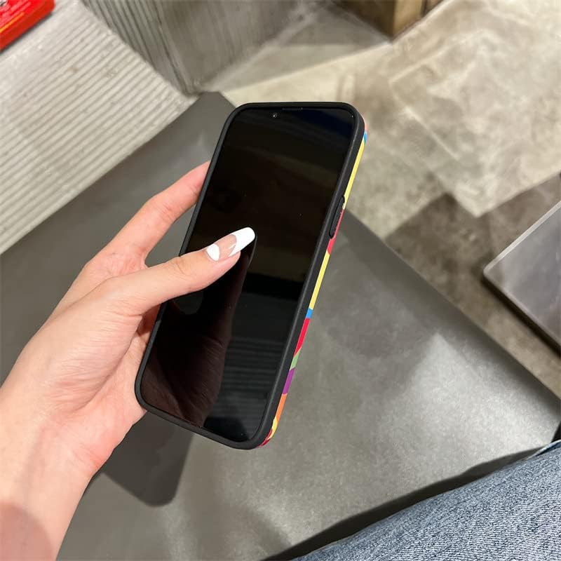 Lanyard Case Compatible with iPhone 13 Pro Max, Crossbody Case with Strap and Wrist Band, Unique Cute Kawaii Colorful Painting Flowers Design for Girls and Women - Image 8