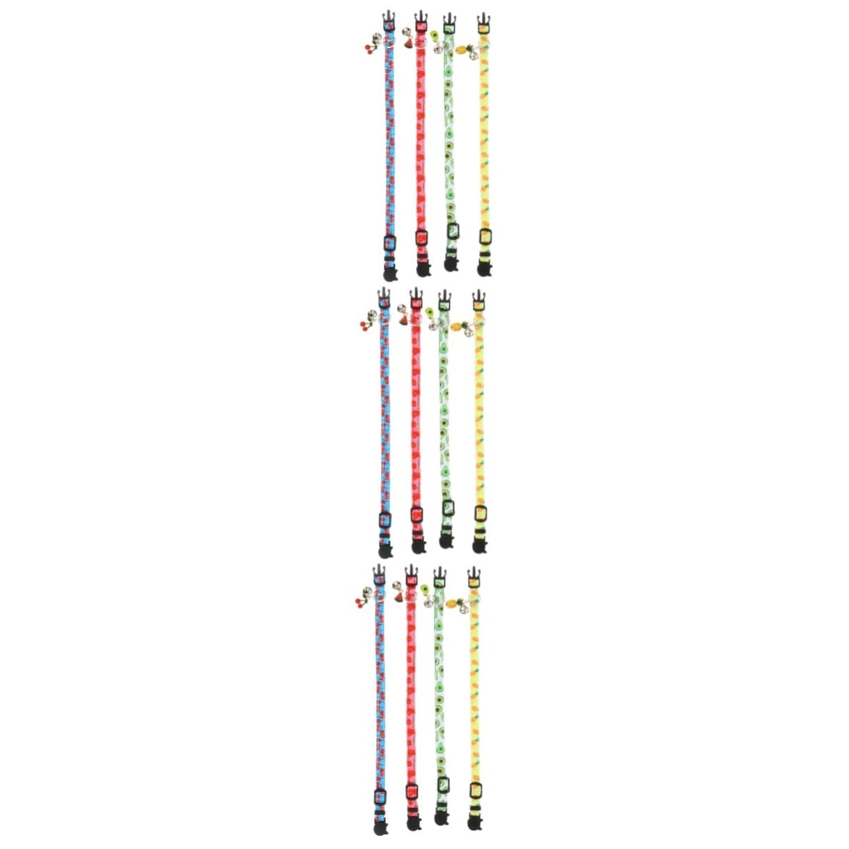 FRCOLOR 12 STK Obsthalsband für Haustiere Welpenhalsbänder Kätzchen Zubehör personalisiertes Katzenhalsband Sicherheits-Katzenhalsband Kauspielzeug für Hunde Dekoration für Haustierpartys