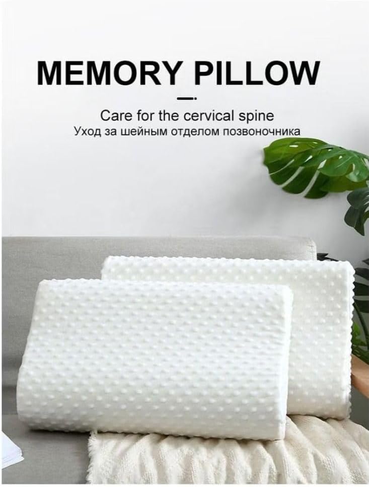Relax Memory Foam Bed Pillow 49X39Cm White