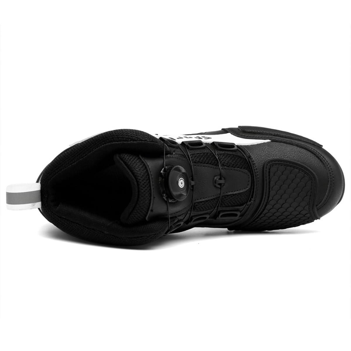 SDEQA Scarpe Moto Uomo Stivali Moto Motocross | Impermeabili Antiscivolo Traspiranti con Protezione Cambio, Suola Antiscivolo