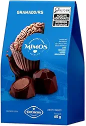 Mimos DeCacau - 2 caixas bombom trufado 60g cada - Sem Glúten | Chocolate Gramado | Seguro Celíacos (Brigadeiro)