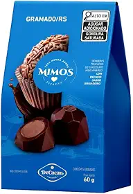 Mimos DeCacau - 2 caixas bombom trufado 60g cada - Sem Glúten | Chocolate Gramado | Seguro Celíacos (Brigadeiro)