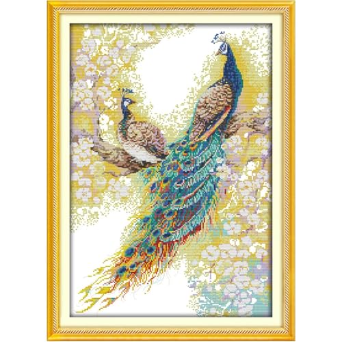 Bilrost Luxury 14ct Floral Cross Stitch Kit for Enthusiasts: Premium DIY Embroidery for Elegant Home...