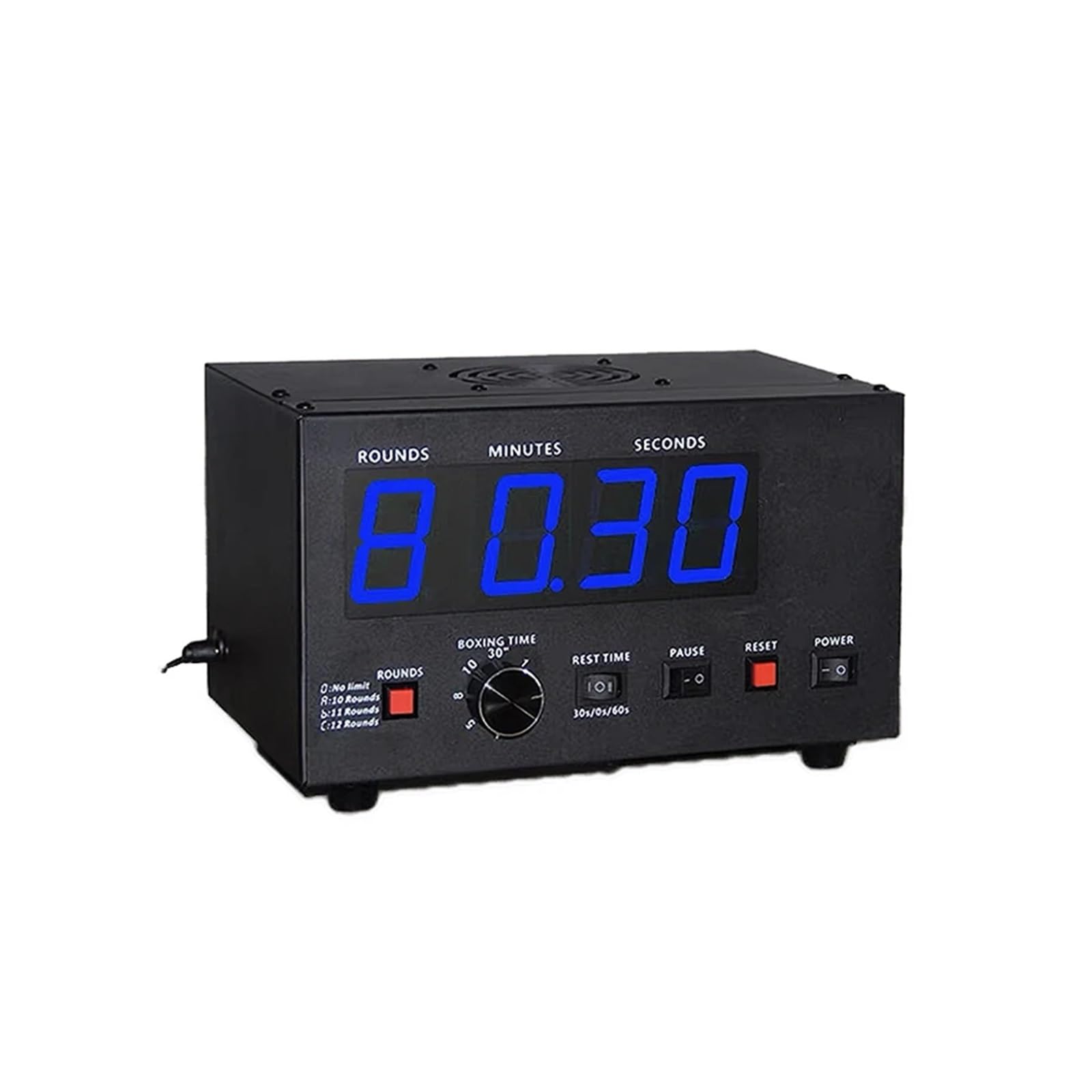 Temporizzatore digitale, Timer da palestra portatile -in, timer a intervalli LED, orologio for il conto alla rovescia, cronometro(6inch)