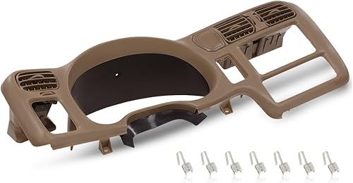 CROSSDESIGN Bisel de tablero de instrumentos con bisel de tablero doble DIN compatible con Chevy Blazer S10 GMC Jimmy Sonoma 1998-2004