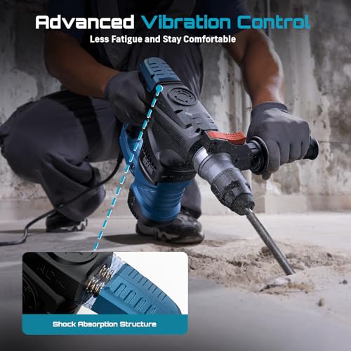 Seesii 13 Amp SDS-Plus Rotary Hammer