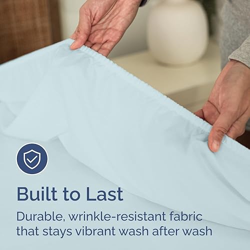 Miniatura 42 de King Fitted Bed Sheet - Bottom Single Fitted Sheet Only - Ultra-Soft Hotel Luxury Bedding w/ 8-16 Inch Deep Pockets - Breathable, Cooling & Wrinkle