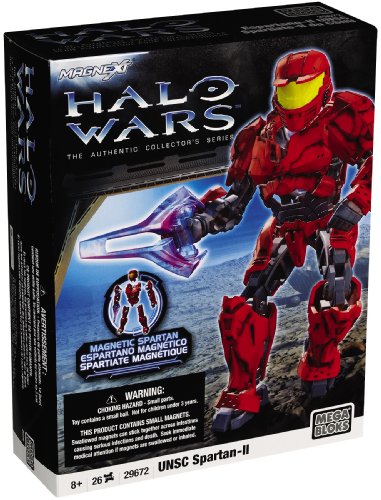 Mega Bloks Halo Wars Mega Bloks Magnext Figure UNSC Spartan-II (Red)