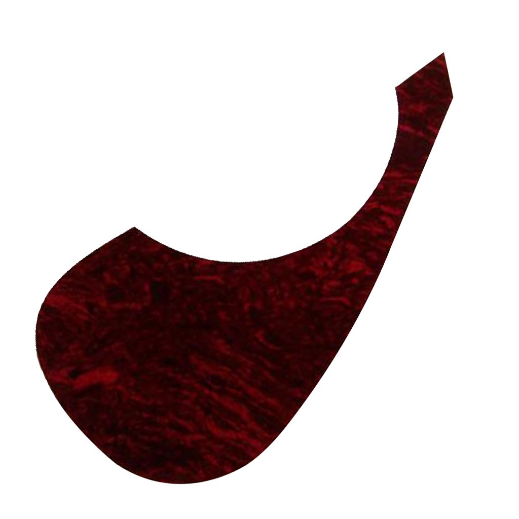 LICHTS Acoustic Guitar Pickguard Red Bird Shell for Fender Strat-image-18