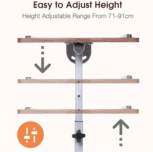 Miniatura 6 de ZSEDP - Escritorio de computadora portátil de altura ajustable para portátil mesa de cama para laptop mesa de cama para laptop oficina en casa