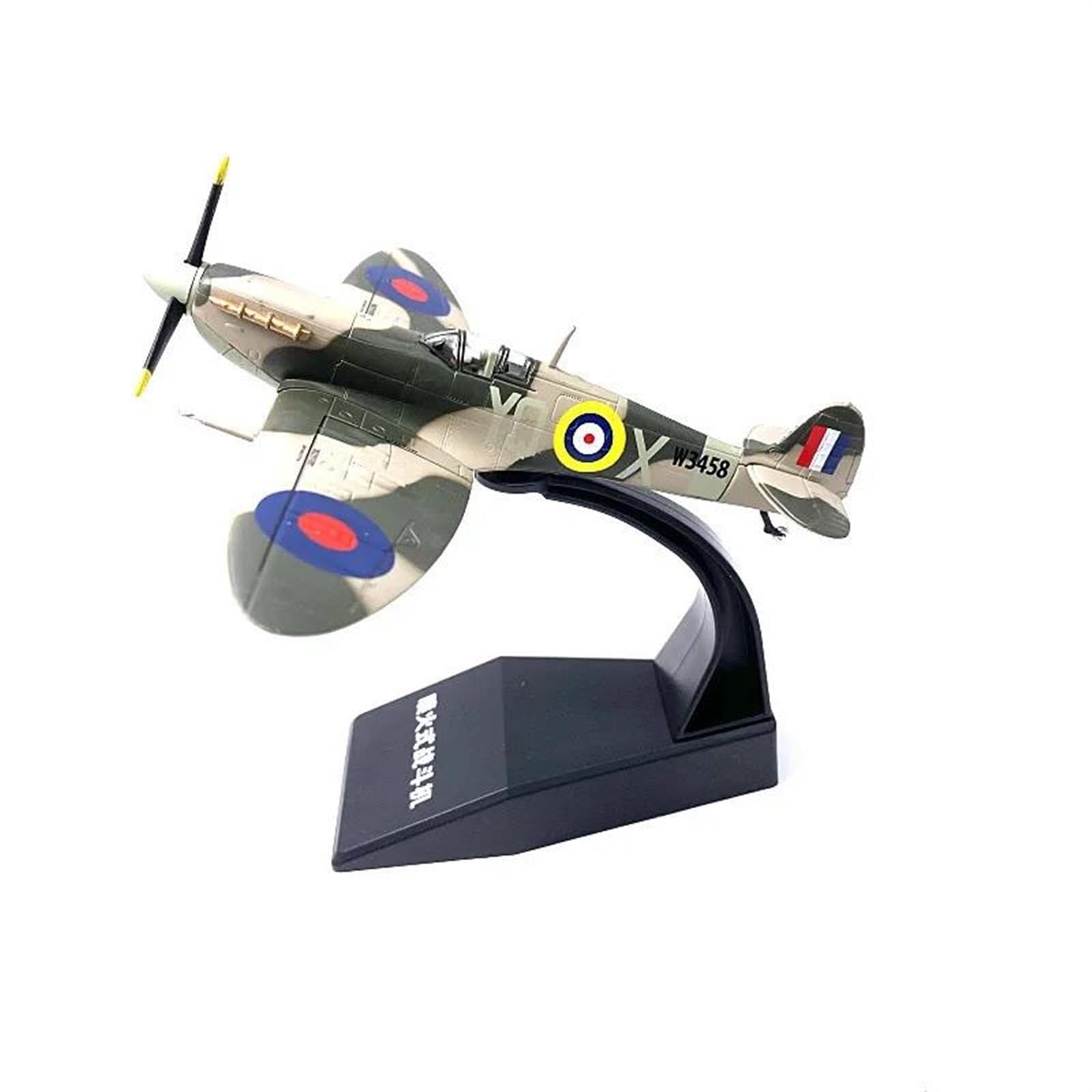 Modelo de avión militar Spitfire 1/72, el regalo de colección exquisito para Navidad 8