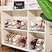 TOOKNIN Adjustable Shoe Slots Organizer,12PACK Transparent Shoe Stackers Shoe Rack Holder Shoe Space Savers Double Layer Stack Shoe Racks for Closet Organization(Transparent)