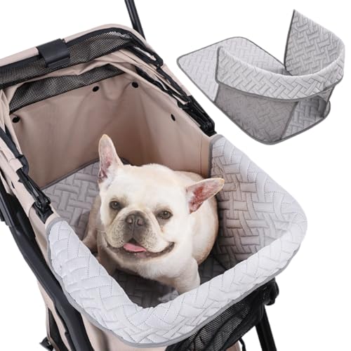 Hogvinnatil Passeggino per cani, dispositivo di protezione per passeggino, antiscivolo, rimovibile, impermeabile, per cani, gatti, cuccioli, passeggiate all'aperto