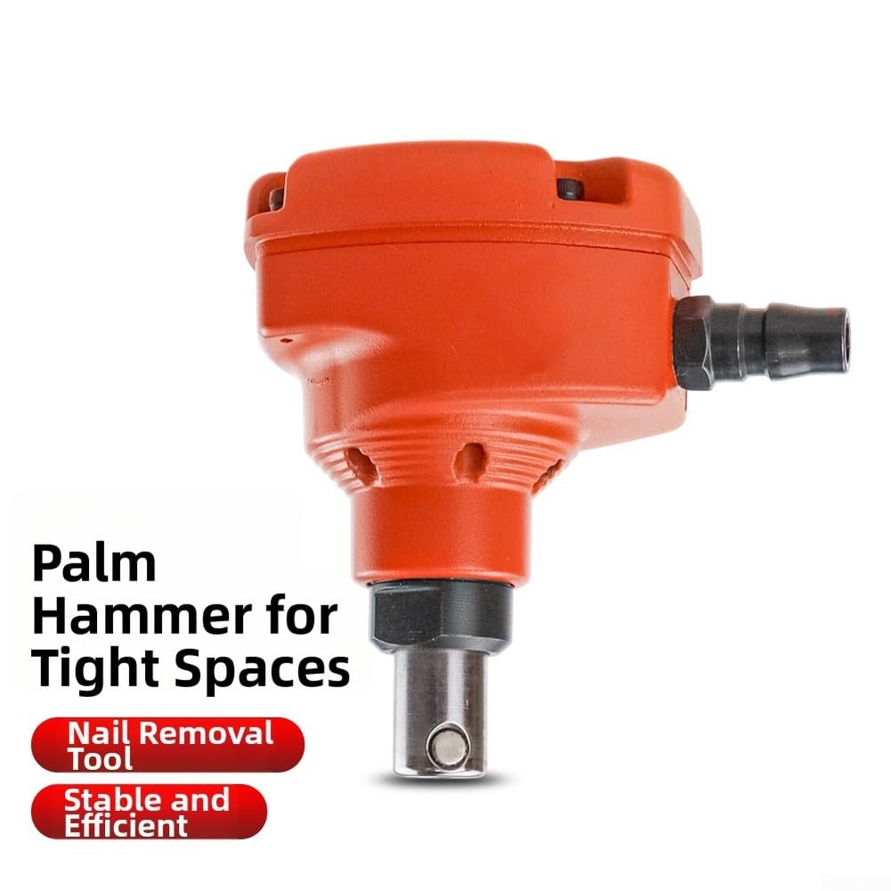 Besttoolifes - Mini martillo neumático para carpintería, destornillador de uñas con una sola mano con cabeza magnética, rango de clavos de 50-100 mm, presión de aire de 0.55-0.7 MPa