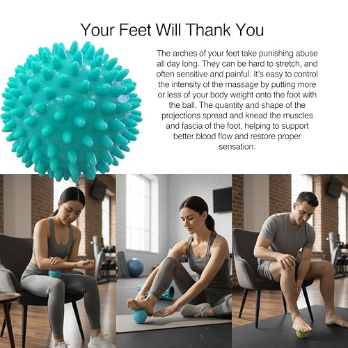 321 STRONG 5 in 1 Foam Roller Set with Hollow Core Deep Tissue Massager, Muscle Roller Stick, Stretching Strap, Spikey Plantar Fasciitis Ball, and Carry Bag, with 4K eBook - Image 6